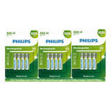 12 Pilhas Recarregavel Philips