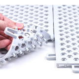 12 Tapete Para Box Banheiro Vestiário Chuveiro Estrado 30x30 Cor Branco Triboshop
