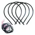 12 Tiaras Arco Arquinho Fina Preta 5mm Para Encapar Forrar Cor Preto