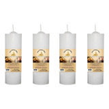 12 Velas Votivas 7 Dias Branca 260gr Parafina Pura Atacado