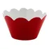 120 Wrappers Saia Para Cupcake Mini Doces Cor Vermelho