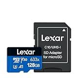 128gb– Class 10, A1, Uhs-i (u3), V30, 633x (up To 100mb/s Read, Up To 45mb/s Write)