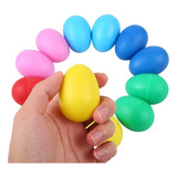 12pcs Mini Ovos Musicais Coloridos Mão Plastic Egg Shakers