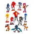 12pcs Sonic The Hedgehog Figuras De Ação Modelo Brinquedos