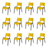 12un Cadeiras Iso Escolar Comercial P  Igreja Recepção Full