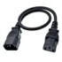12x Cabo De Força Extensão C13 Para C14 10a 60 Cm 10 Amp