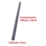 12x Vareta Fibra De Carbono Com 4mm Diametro X 50cm Compr.