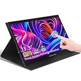 13.3” Portable Usb Type-c Monitor Touchscreen, 1080p Fhd, Ips, 100% Dci-p3, 10-point Touch External Screen With Premium Smart Cover Dual Speakers For Xbox,ps4,switch,laptop,pc,phone,mac,laptop
