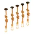 13 Luminária Pendente Design Rustico Corda Natural Bocal E27
