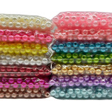 1300 Pcs Miçanga Pérolas Abs Com Colorido 8mm 14pct 25g Diâmetro 8 Mm