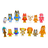 14 Bonecos Miniaturas Bluey