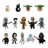 14 Peças, Minibrinquedos Star Wars Yoda Robot Clone Troopers