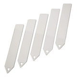 140 Plaquinhas 9cm Para Identificação Jardim Flores Hortas Cor Branco