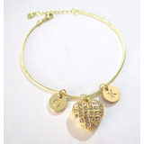 14pulseira Coracao Com Strass