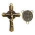 15 Entremeios São Bento   15 Crucifixos Para Terço Atacado Cor Ouro Velho