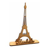 15 Lembrancinha Festa Torre Eiffel Com Nome 30cm G1