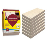 15 Placas Refratárias Pré moldadas Massa Refratária 5kg