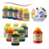 15 Potes Grande Tinta Guache Cores Acrilex 250ml Cor Sortidas