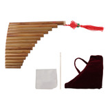15 Tubos Pan Flute Natural Bamboo G Tone Pans Pipe Chinese
