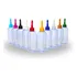 150 Frascos 100 Ml Plastico Ideal Para Tintas Com Bico Dosad