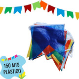 150 Metros De Bandeirinhas Festa Junina Plástico Atacado Cor Bandeira De Festa Junina Plástico