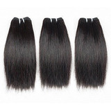 150g 25cm Feixes De Cabelo Humano Liso Brasileiro Preto