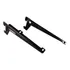 16 Par Suporte Braço 20cm C/ Aba P/ Trilho Prateleira Forte Cor Preto Brasforma