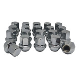16 Porcas Roda Cromadas