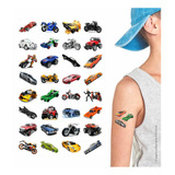 160 Tatuagens Temporárias  Kit Festa 32 026   Carros 3