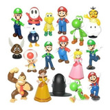 18 Bonecos Turma Super Mario Bros - Nintendo Wii Luigi Yoshi