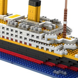 1860 Peças Blocos De Montar Mega Navio Titanic  com Caixa 
