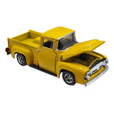 1956 Ford F-100 Amarela Auto Lift R10 Loose M2 Machines 1/64