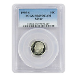 1995-s 10c Silver Roosevelt Dime Proof Pcgs Pr69dcam