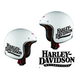 2 Adesivos Capacete Escrita Harley Davidson Motorcycles
