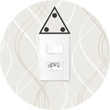 2 Adesivos Interruptor Luz