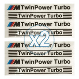2 Adesivos M Twin Power Turbo Rodas Pinças Carros Motos