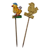 2 Alfinetes Antigos Broches