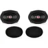 2 Alto Falantes 6x9 Com Telas - Tampão Traseiro 140 Watts 4 Ohms - Fz.69t Cor Preto E Vermelho