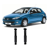 2 Amortecedor Peugeot 206 2003 2004 05 Traseiro Remanuf Par