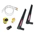 2 Antenas 8dbi Wireless Wifi + 2 Cabos Sma Conector Ipex Ufl