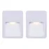 2 Balizador Parede Escada Ip65 Led 2w Branco Quente 3000k 110v/220v