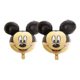 2 Balões Metalizado Cabeça Mickey Mouse De 60 Cm