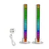 2 Barra Led Rgb Gamer Sensor Rítmica Musica C controle Base