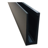 2 Barras Perfil Guarda Corpo Infinity Sobrepor 3 Mts Preto