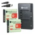 2 Bat.erias Bg1 + Carregador Duplo Para Sony Dsc-hx5 Hx5v Hx