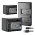 2 Bat.erias Bp-727 + Carreg Duplo Para Canon Legria E Vixia