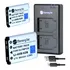 2 Bat.erias Li-40b + Carreg Duplo Para Pentax L-30 M30 T30