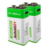 2 Baterias 9v 12800mah