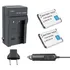 2 Baterias Carregador P/ Nikon Coolpix A300 S100 S2500 S2550
