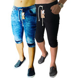 2 Bermuda Jogger Jeans